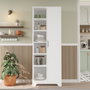 Hanah Home Armario Multiusos LIB2-W Blanco